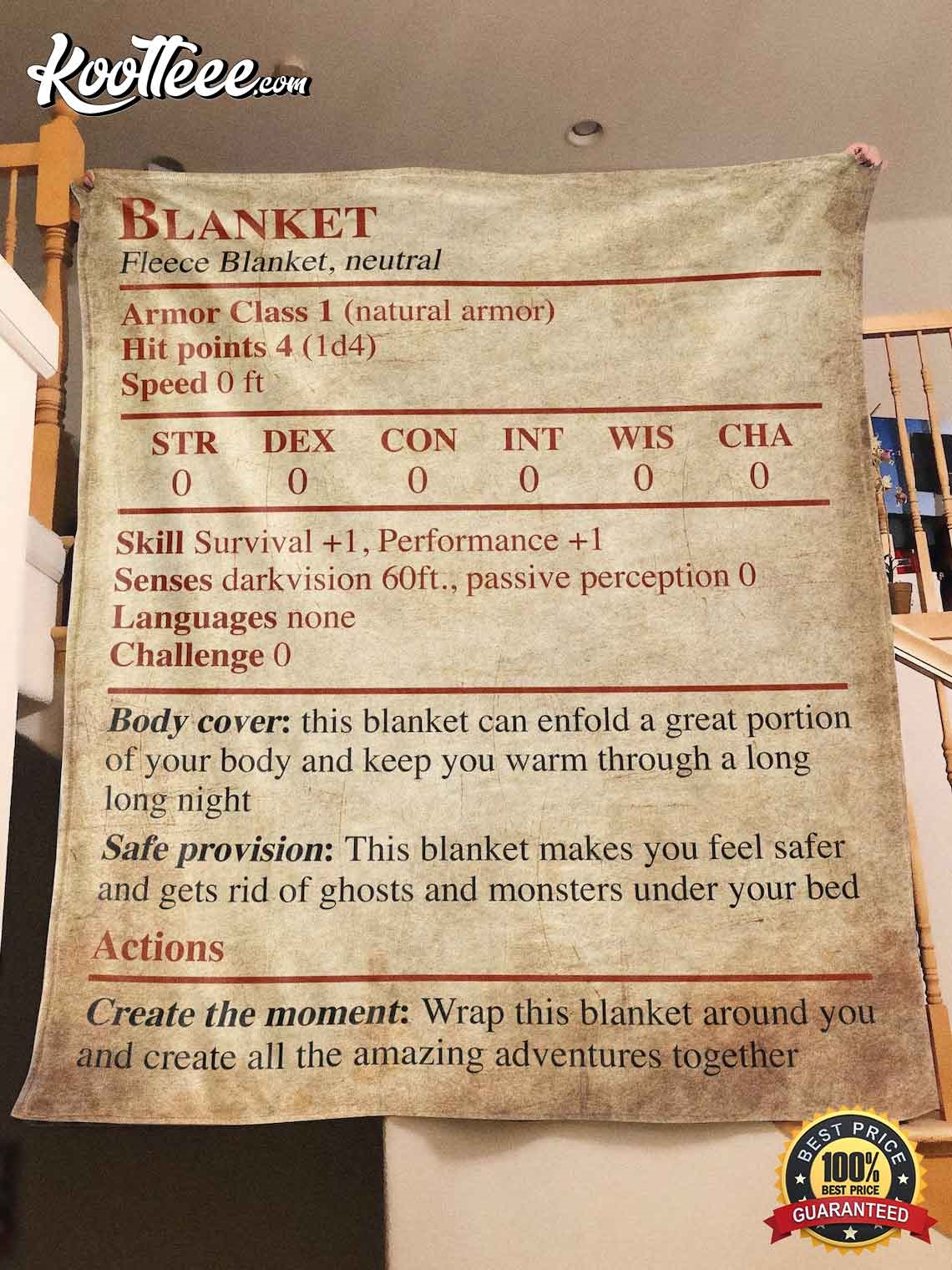 Dungeon and Dragons Master Fleece Blanket