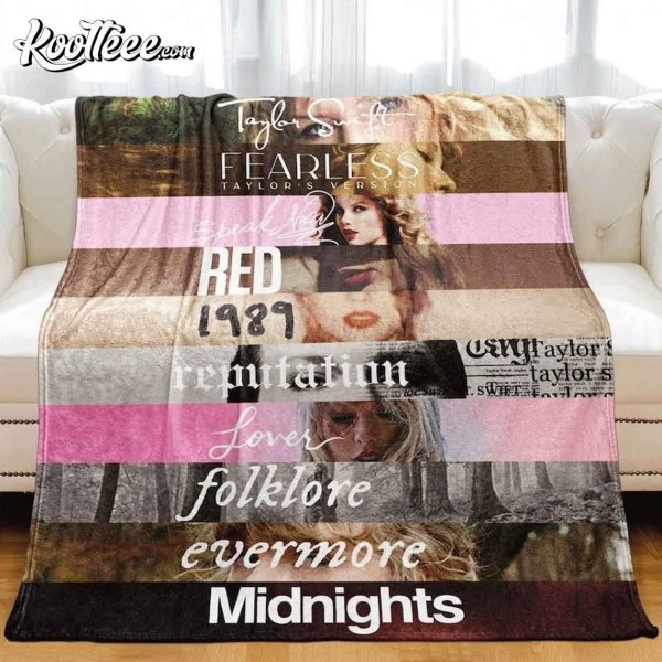 Taylor Swift Album Fleece Blanket