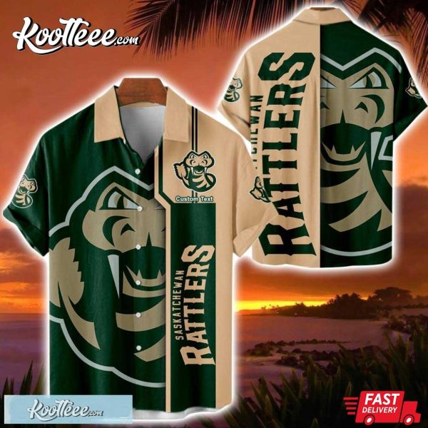 Saskatchewan Rattlers Custom Name Hawaiian Shirt