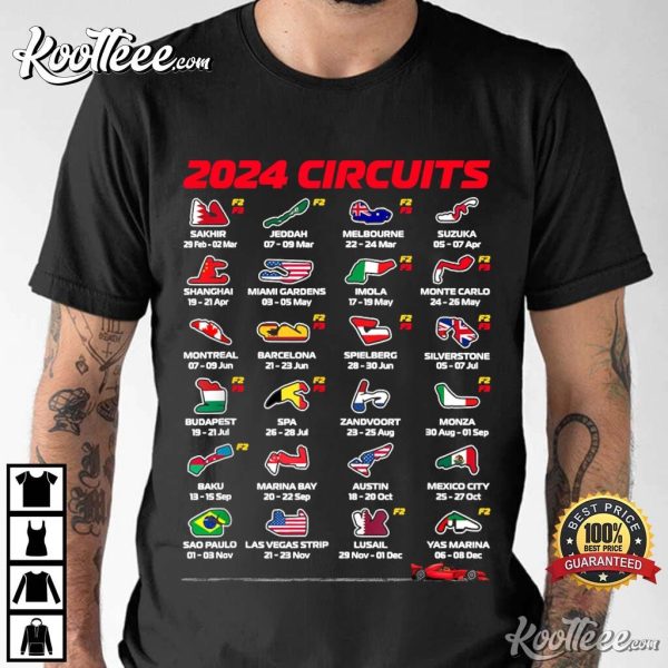 2024 Formula Race Circuit Track T-Shirt