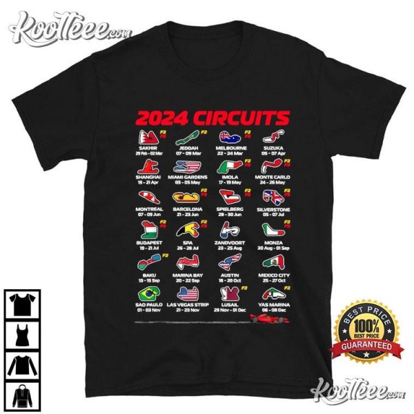 2024 Formula Race Circuit Track T-Shirt