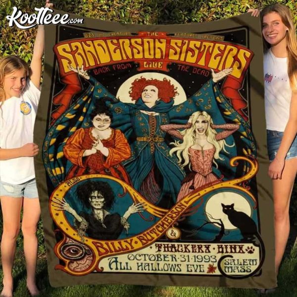 Sanderson Sisters Halloween Fleece Blanket