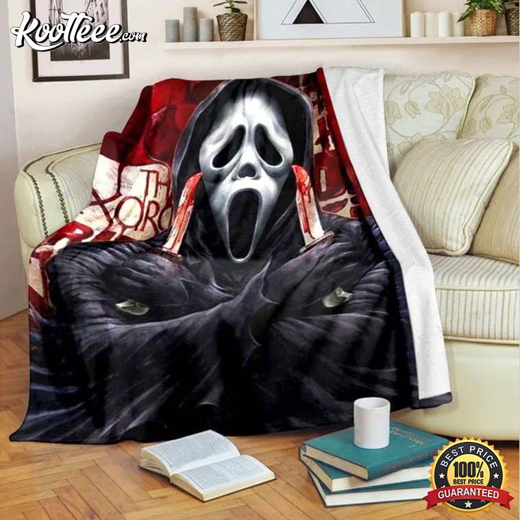 Scream Ghostface Halloween Fleece Blanket