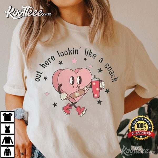 Valentines Day Like A Snack Candy Heart T-Shirt