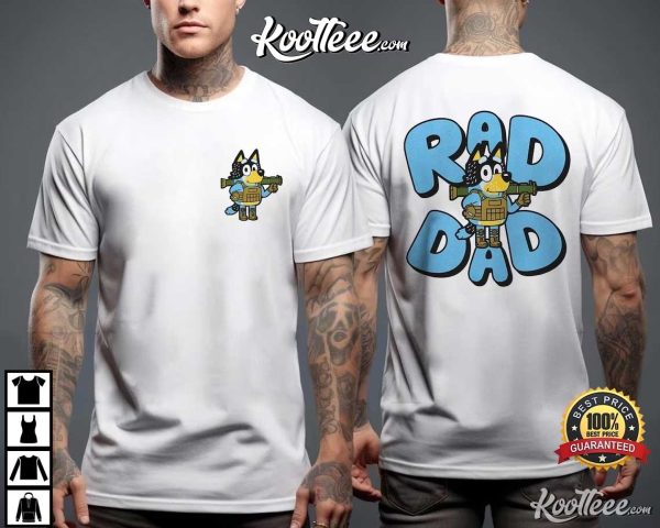 Rad Dad Bluey Retro T-Shirt