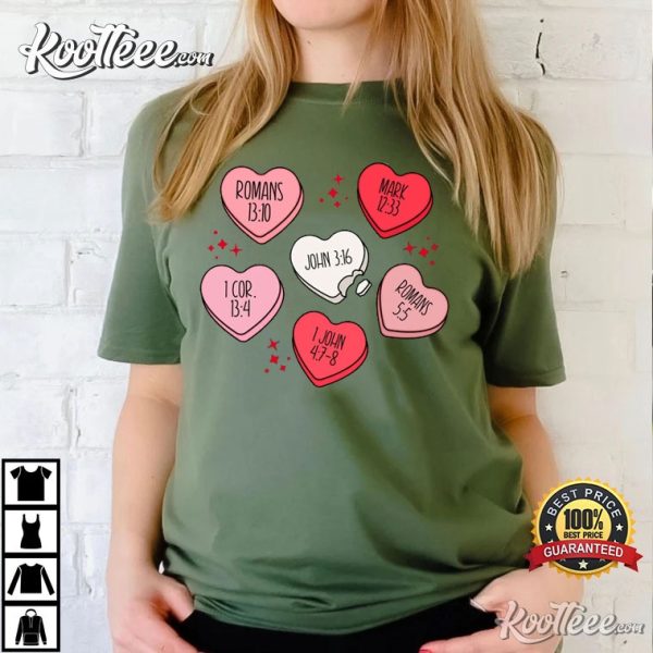 Christian Conversation Hearts Valentines Day T-Shirt