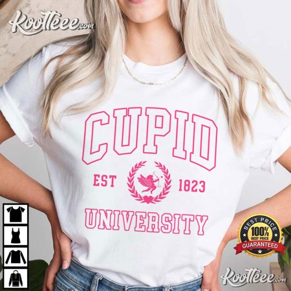 Cupid University Cute Valentine’s Day T-Shirt