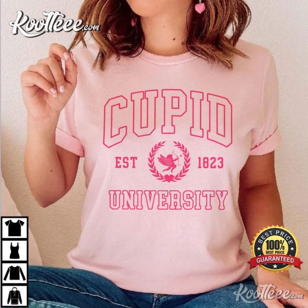 Cupid University Cute Valentine’s Day T-Shirt