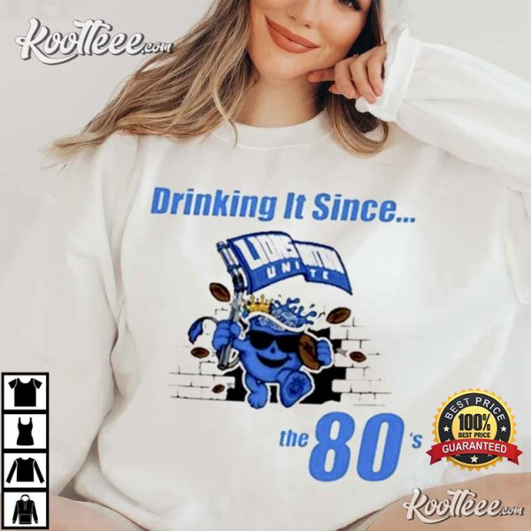 Herman Moore Detroit Lions Drinking It Since The 80s T-Shirt