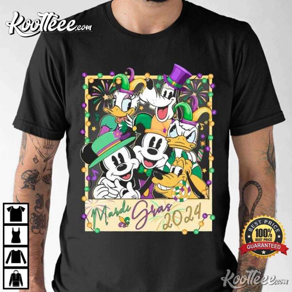 Mickey and Friends Mardi Gras 2024 T-Shirt