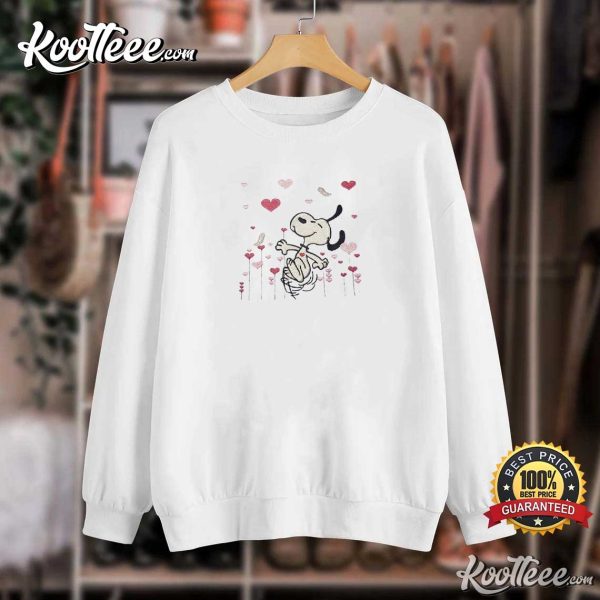 Snoopy Valentine Embroidered Sweatshirt