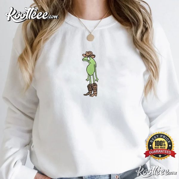 Frog Western Embroidered Sweatshirt