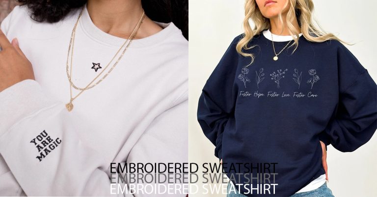 New Heights Embroidered Clean Urban Sweatshirt