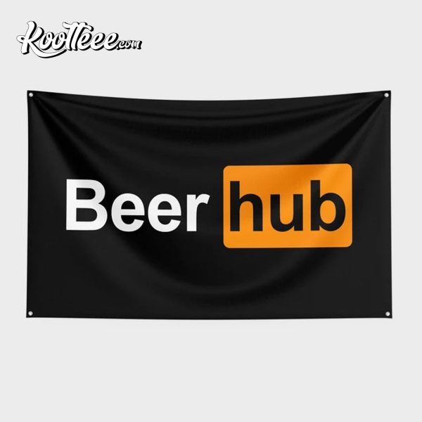 Beer Hub Funny Flag