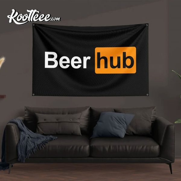 Beer Hub Funny Flag