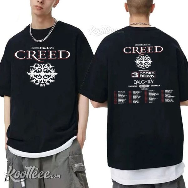 Creed Band 2024 Summer Of 99 Tour T-Shirt