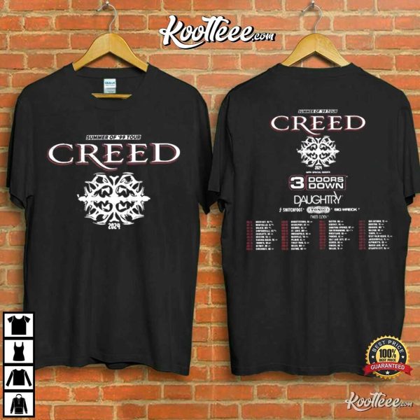 Creed Band 2024 Summer Of 99 Tour T-Shirt