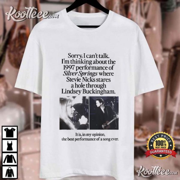 Stevie Nicks The 1997 Performance Of Silver Springs T-Shirt