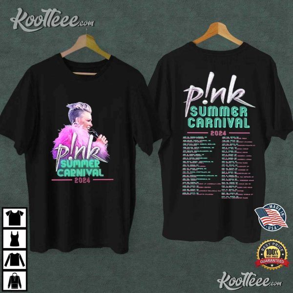 Pink Summer Carnival Tour 2024 T-Shirt
