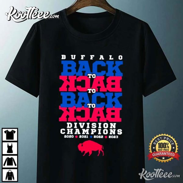 Buffalo Bills Football Back to Back Division Champions T-Shirt