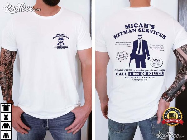 Micah Parsons Hitman Services QB Killer T-Shirt