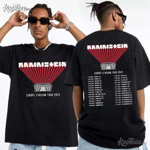 Rammstein Europe Stadium Tour 2024 Best T-Shirt