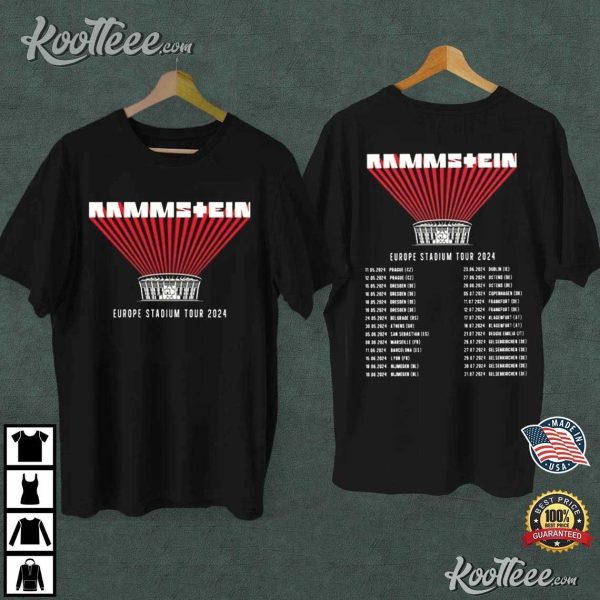 Rammstein Europe Stadium Tour 2024 Best T-Shirt