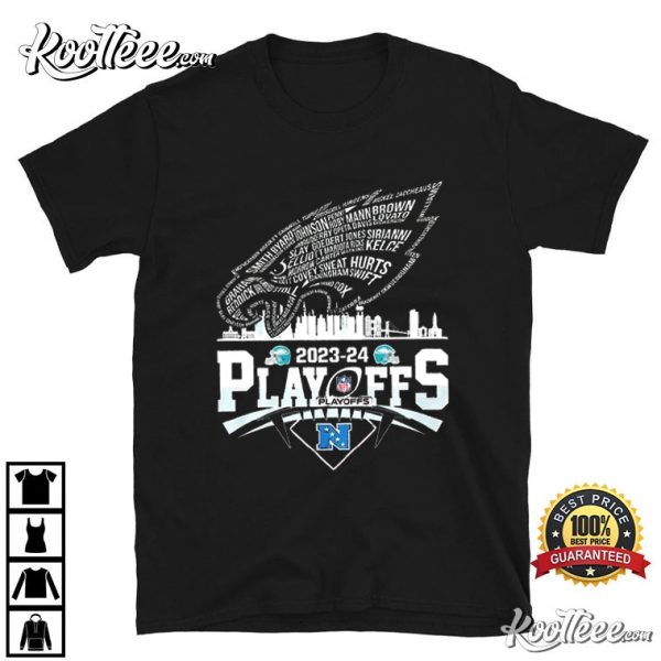 Philadelphia Eagles 2023 24 Playoffs T-Shirt