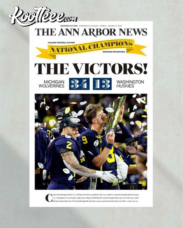 Michigan Wolverines National Champions ‘The Victors’ Poster