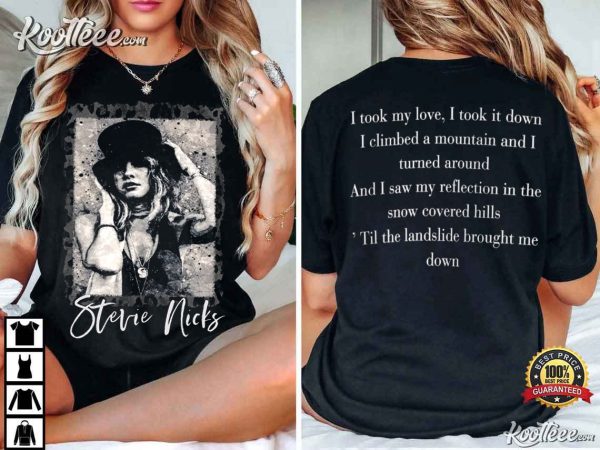 Stevie Nicks Landslide Lyrics T-Shirt