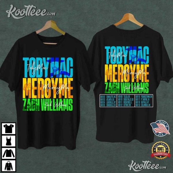 TobyMac MercyMe Zach Williams 2023 Tour T-Shirt