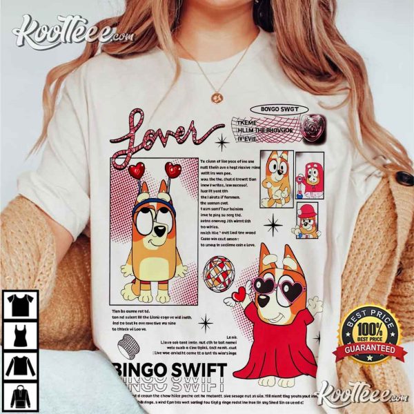 Lover Bingo Swift Gift For Swiftie T-Shirt