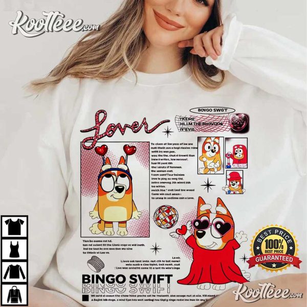 Lover Bingo Swift Gift For Swiftie T-Shirt
