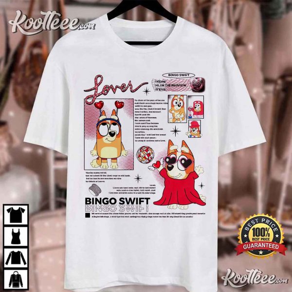 Lover Bingo Swift Gift For Swiftie T-Shirt