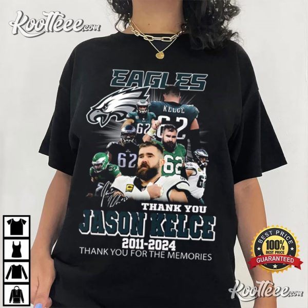 Jason Kelce Philadelphia Eagles 2011-2024 T-Shirt