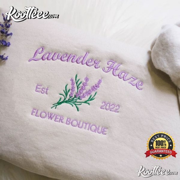 Lavender Haze Taylor Swift Embroidered Sweatshirt