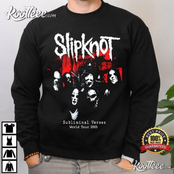 Slipknot The Subliminal Verses World Tour 2005 Vintage T-Shirt