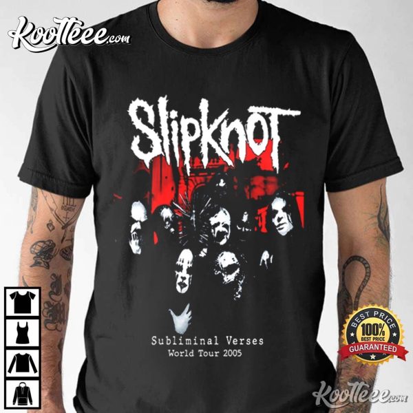 Slipknot The Subliminal Verses World Tour 2005 Vintage T-Shirt