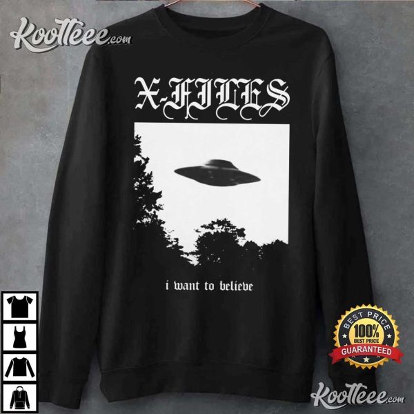 X Files UFO I Want To Believe T-Shirt