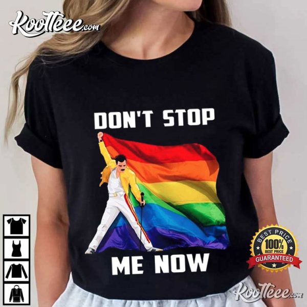 Queen Freddie Mercury Pride Flag Dont Stop Me Now T-Shirt