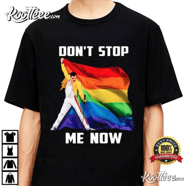 Queen Freddie Mercury Pride Flag Dont Stop Me Now T-Shirt