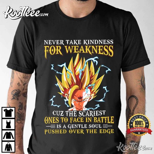 Gohan Dragon Ball Never Take Kindness For Weakness T-Shirt