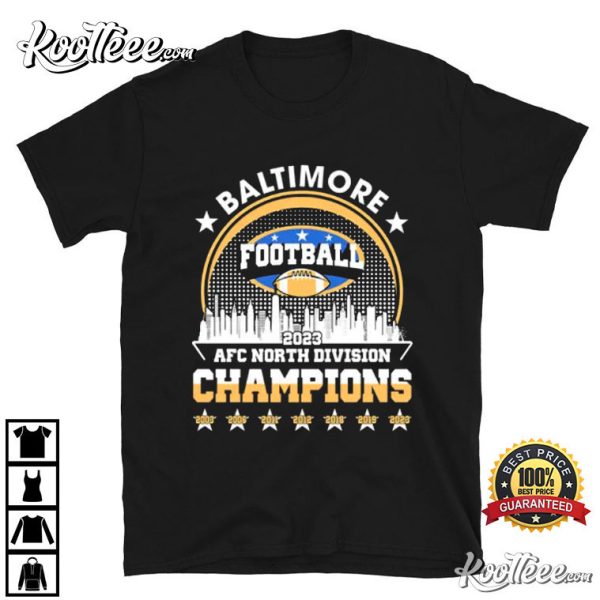 Baltimore Ravens 2023 AFC North Division Champions T-Shirt