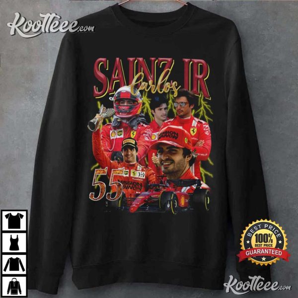Carlos Sainz Jr Scuderia Ferrari F1 Vintage 90s T-Shirt