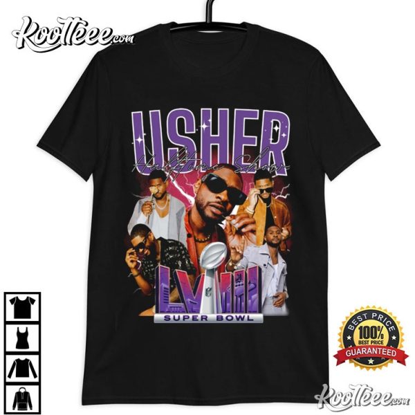 Usher Super Bowl LVIII Halftime Show T-Shirt