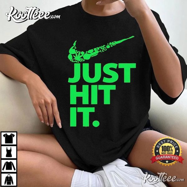 Just Hit It Funny Swoosh T-Shirt