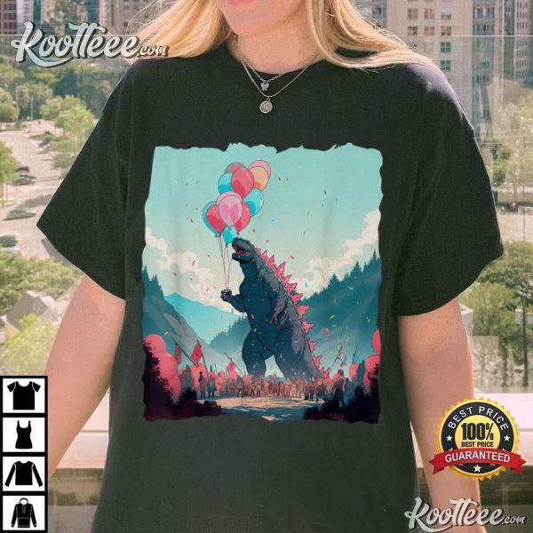 Godzilla Kaiju Birthday Party Japanese Monster T-Shirt