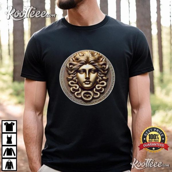 Medusa Head Gorgon Snake Hair Greek Mythology T-Shirt