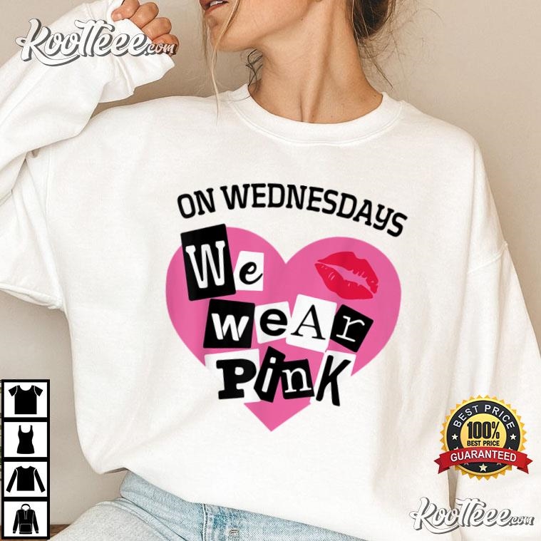 On Wednesday We Wear Pink Funny Valentine T-Shirt