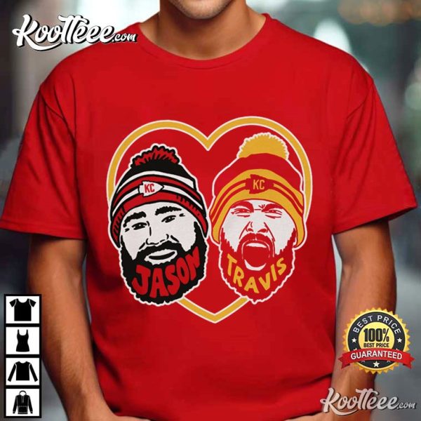 Kelce Brothers Love Kansas City Football T-Shirt
